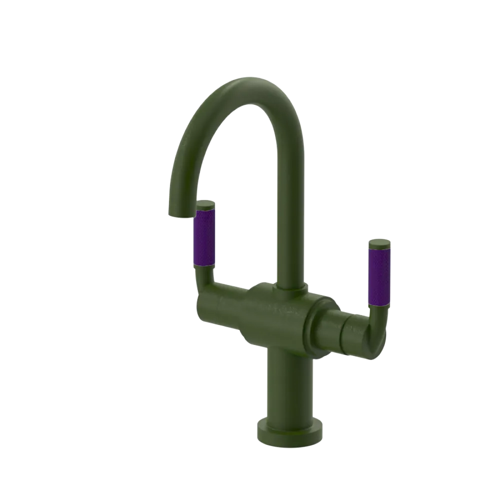 Rubinet Single Hole Dual Handle Lav. Set. (less drain) Green Envy