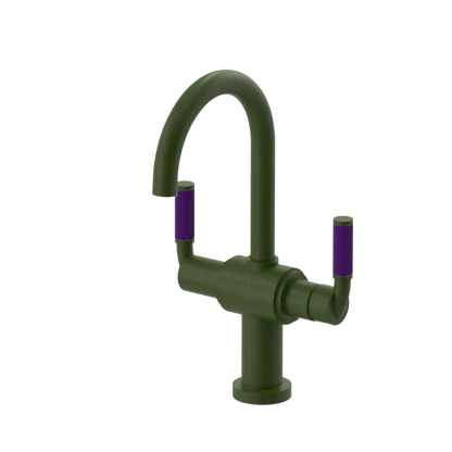 Rubinet Single Hole Dual Handle Lav. Set. (less drain) Green Envy