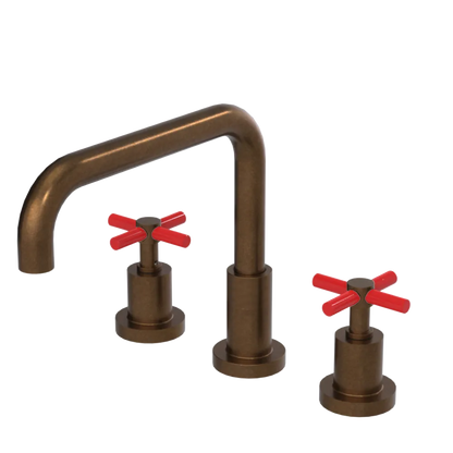 Rubinet Widespread Kitchen Set Tuscan Brass