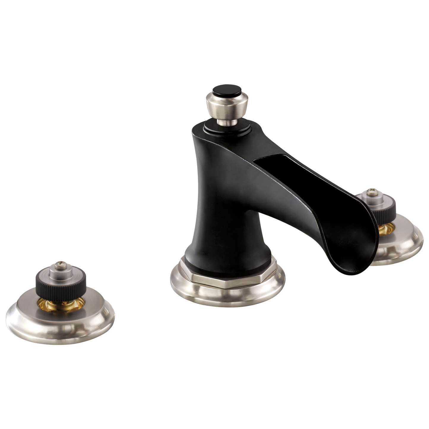 Brizo Widespread Lavatory Faucet With Channel Spout Less Handles 15 Gpm