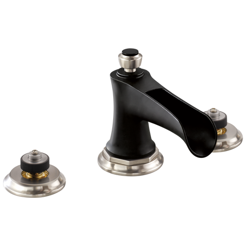 Brizo Widespread Lavatory Faucet With Channel Spout Less Handles 15 Gpm