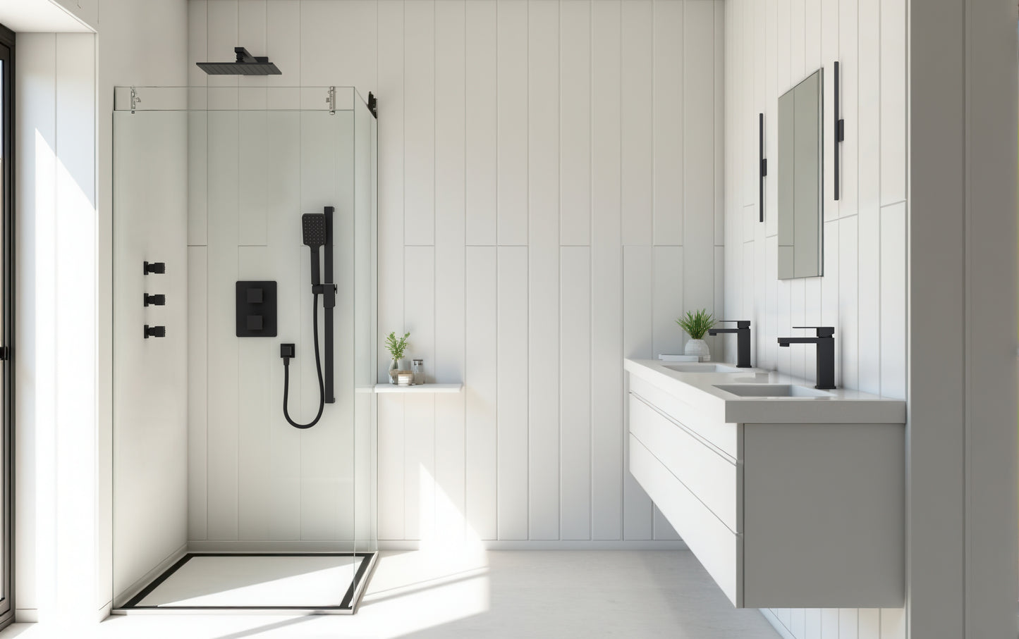 Baril Single-hole lavatory faucet, drain included