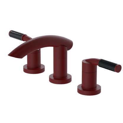 Rubinet Widespread Lav. Set. (less drain) Maroon