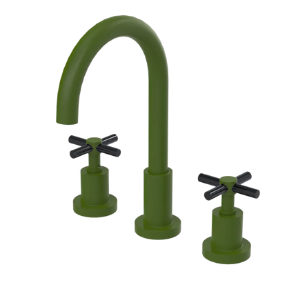 Rubinet Widespread Kitchen Set with LaSalle Spout Green Envy