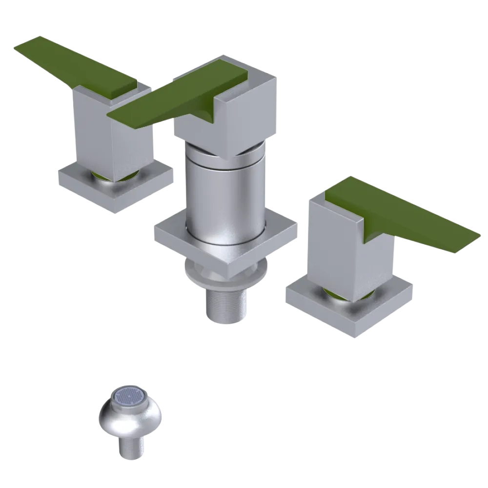 Rubinet Bidet Fitting with Spray, Diverter, and Vacuum Breaker (less drain) Satin Chrome