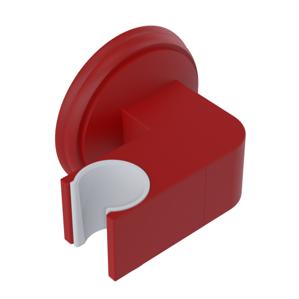 Rubinet Wall Bracket for Hand Held Shower Maroon