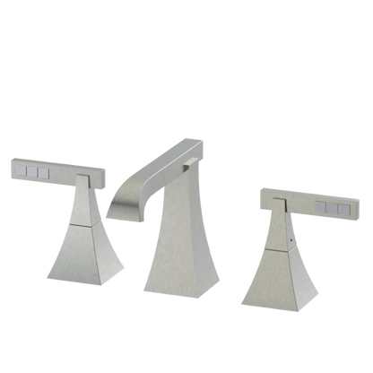 Rubinet Widespread Lav. Set. (less drain) Satin Nickel