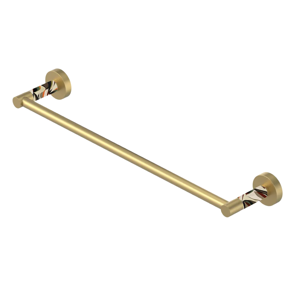 Rubinet Towel Bar 18" Satin Brass