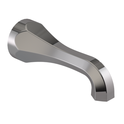 Rubinet Tub Filler Spout Wall Mount Polished Nickel