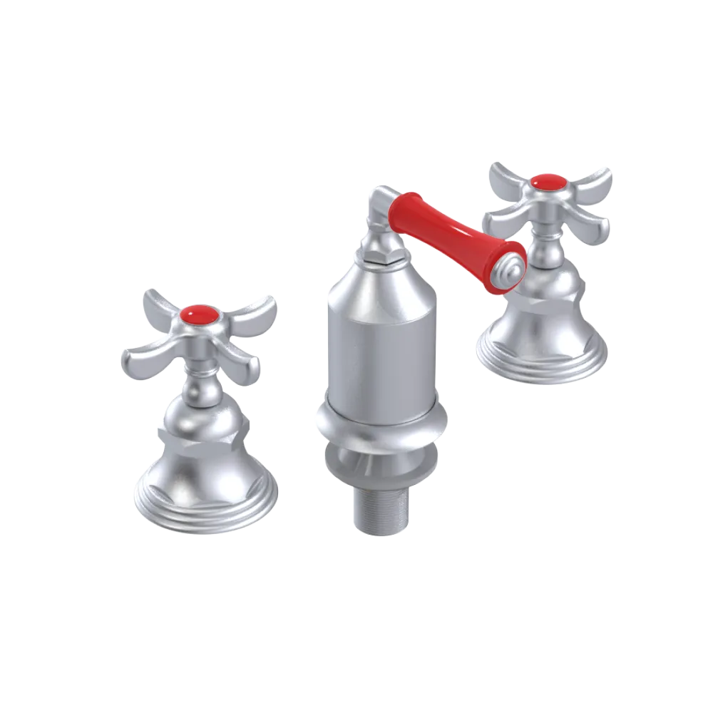 Rubinet Bidet Fitting with Spray, Diverter, and Vacum Breaker (Less Drain) Satin Chrome