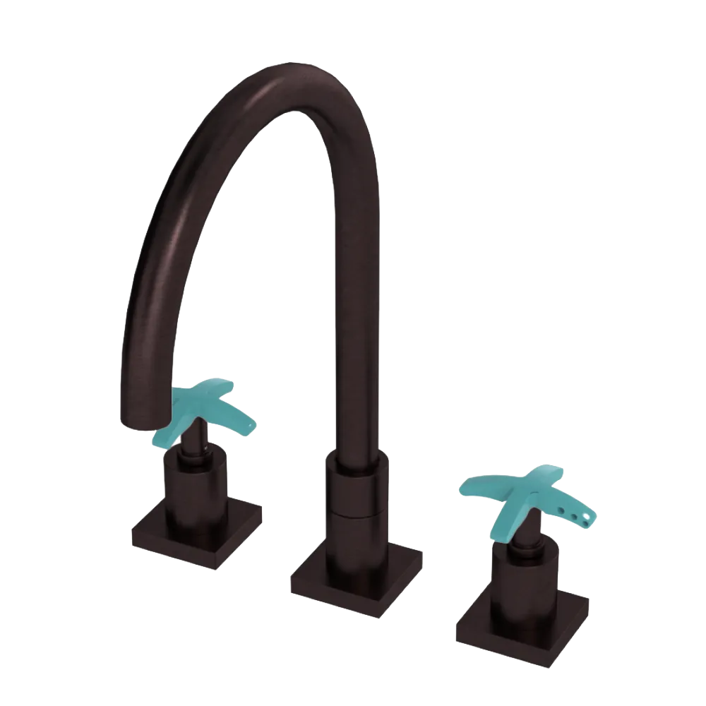 Rubinet Widespread Kitchen Set Oil Rubbed Bronze