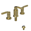 Rubinet Bidet Fitting with Spray, Diverter, and Vacum Breaker (Less Drain) Natural Brass