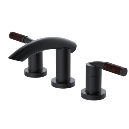 Rubinet Widespread Lav. Set. (less drain) Matt Black