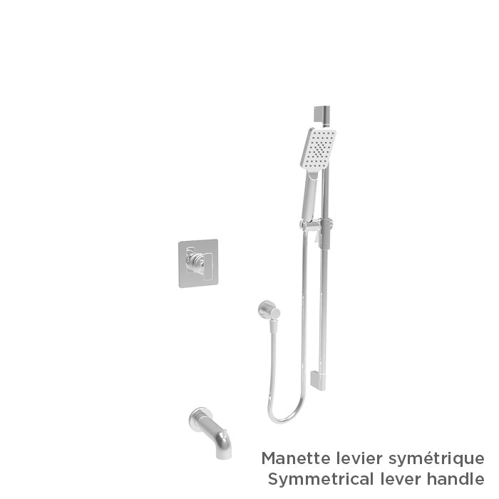Baril Complete pressure balanced shower kit without handle