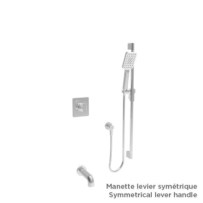 Baril Complete pressure balanced shower kit without handle