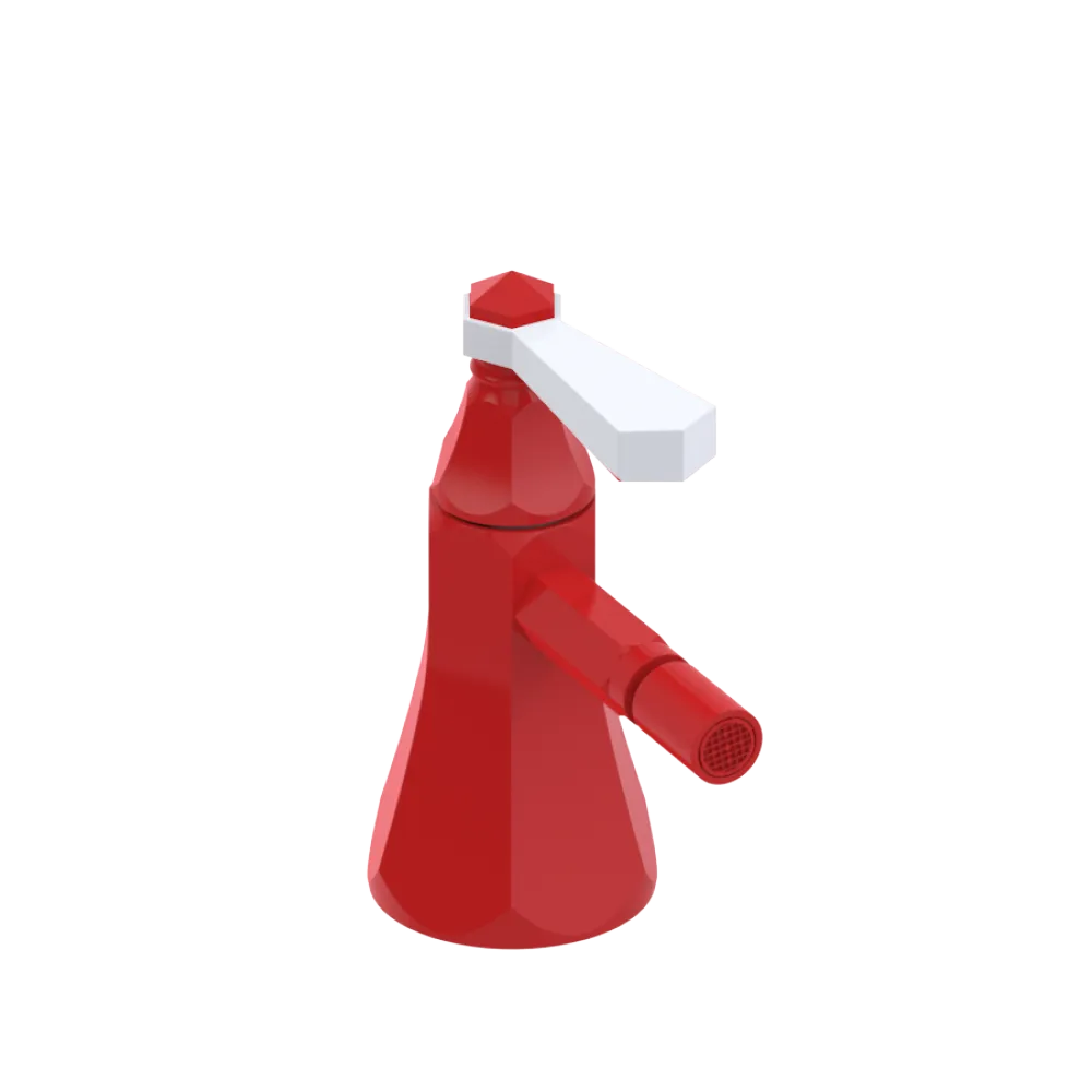 Rubinet Single Control Bidet Fitting (less drain) Red