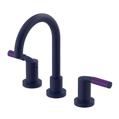 Rubinet Widespread Lav set (less drain) Midnight Blue