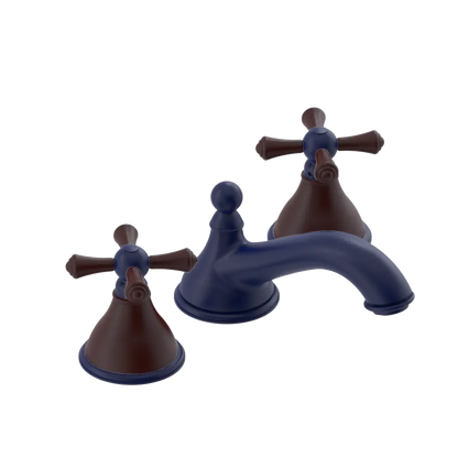 Rubinet Widespread Lav. Set. (less drain) Midnight Blue