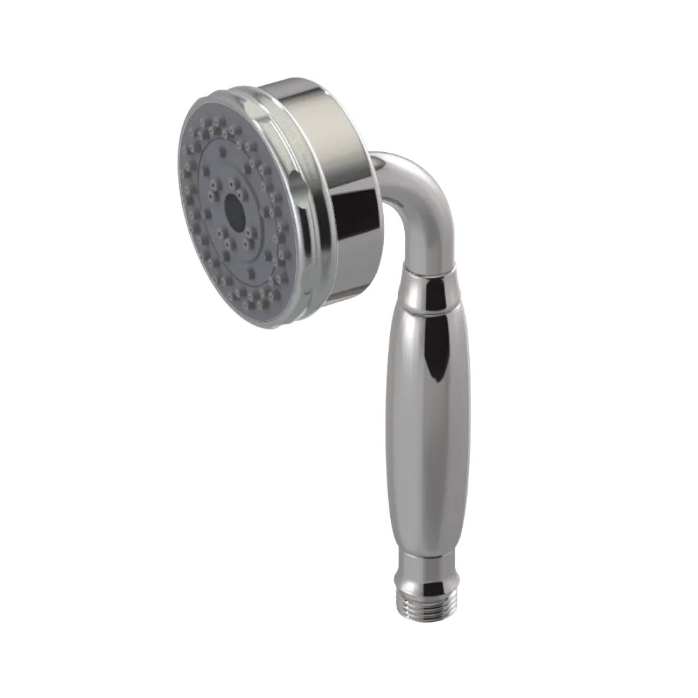 Rubinet 3 Function Hand Held Shower Only Polished Nickel
