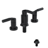 Rubinet Bidet Fitting with Spray, Diverter, and Vacuum Breaker (less drain) Black