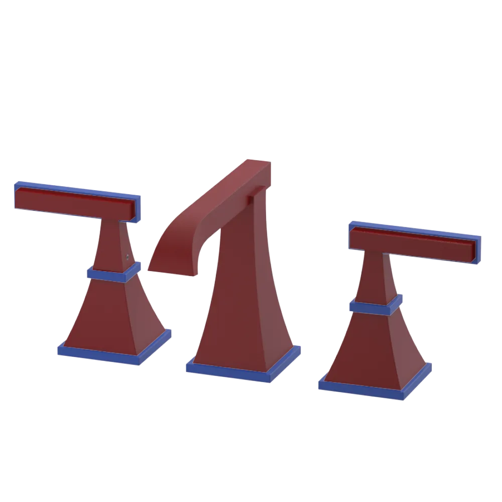 Rubinet Widespread Lav. Set. (less drain) Maroon