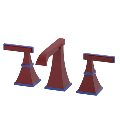 Rubinet Widespread Lav. Set. (less drain) Maroon