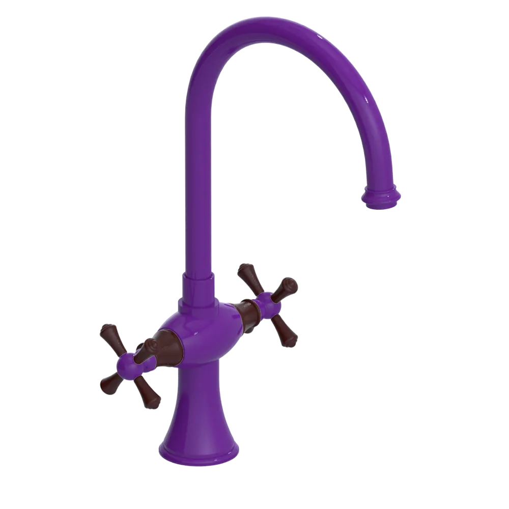 Rubinet Two Handle Single Hole Kitchen Set Purple Haze