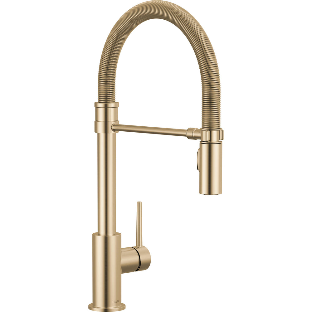 Trinsic Single Handle Pull-down Kitchen Faucet With Spring Spout - Champagne Bronze
