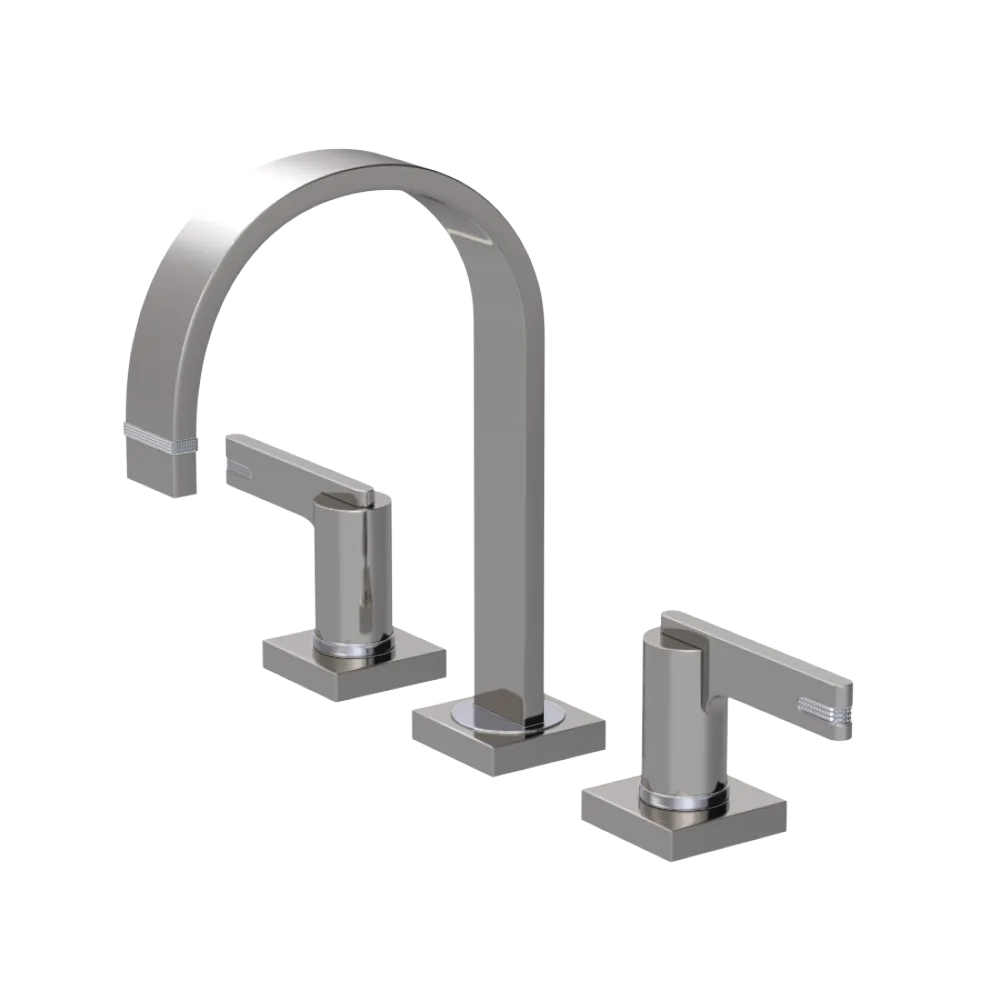 Rubinet Widespread Lav. Set. (less drain) Polished Nickel