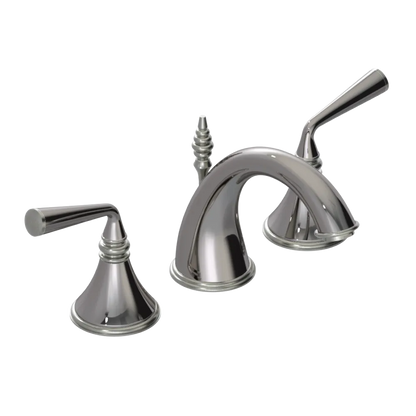 Rubinet Widespread Lav. Set. (less drain) Polished Nickel