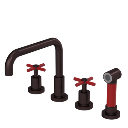 Rubinet Widespread Kitchen Set with Hand Spray Oil Rubbed Bronze