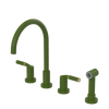 Rubinet Widespread Kitchen Set with Hand Spray Green Envy