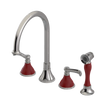 Rubinet Widespread Kitchen Set with Hand Spray Polished Nickel