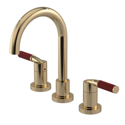 Rubinet Widespread Lav. Set. (less drain) Gold