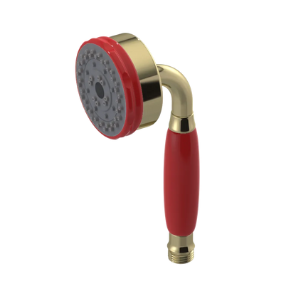 Rubinet 3 Function Hand Held Shower Only Natural Brass