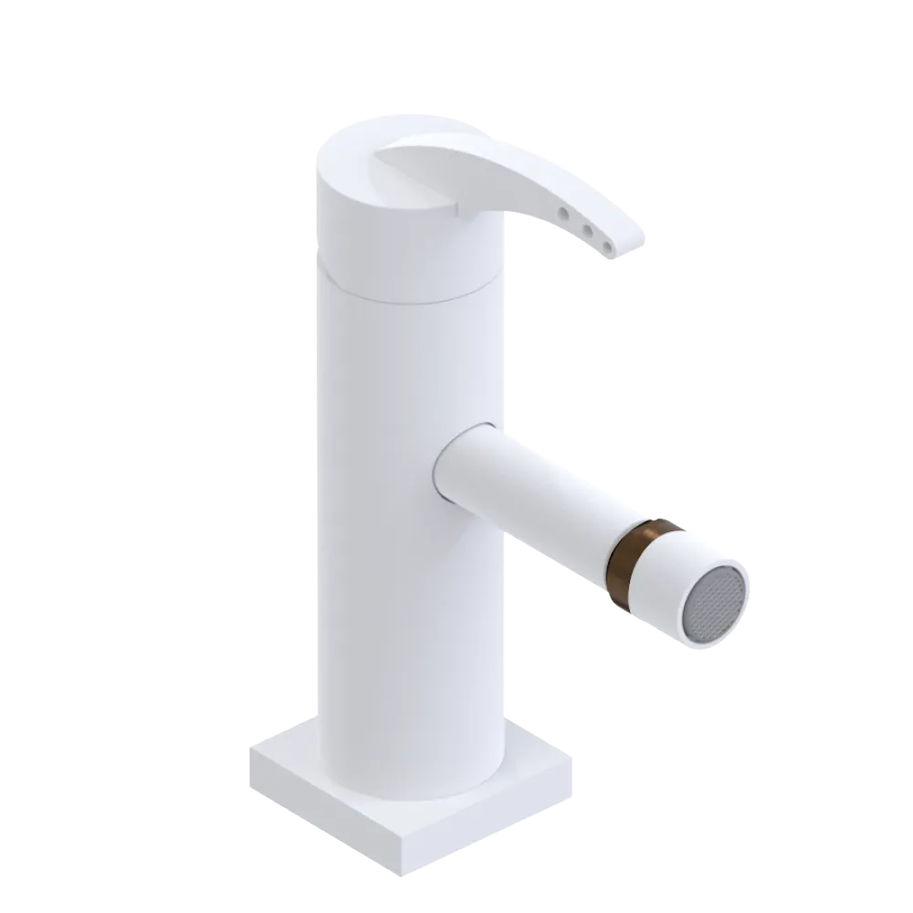 Rubinet Single Control Bidet Fitting (less drain) Matt White