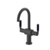 Rubinet Single Hole Dual Handle Lav. Set. (less drain) Matt Black