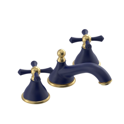 Rubinet Widespread Lav. Set. (less drain) Midnight Blue
