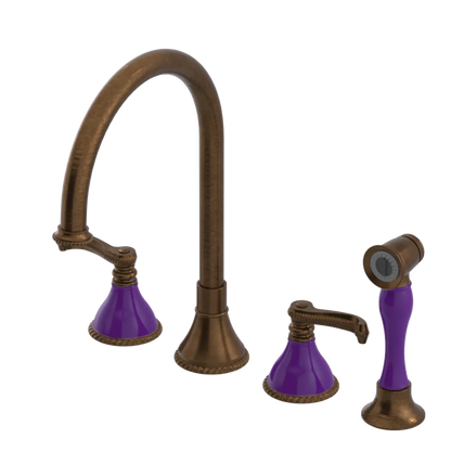 Rubinet Widespread Kitchen Set with Hand Spray Oil Rubbed Bronze