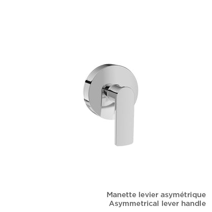 Baril 3-port diverter with stop (without handle)