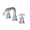 Rubinet Widespread Lav. Set. (less drain) Satin Chrome