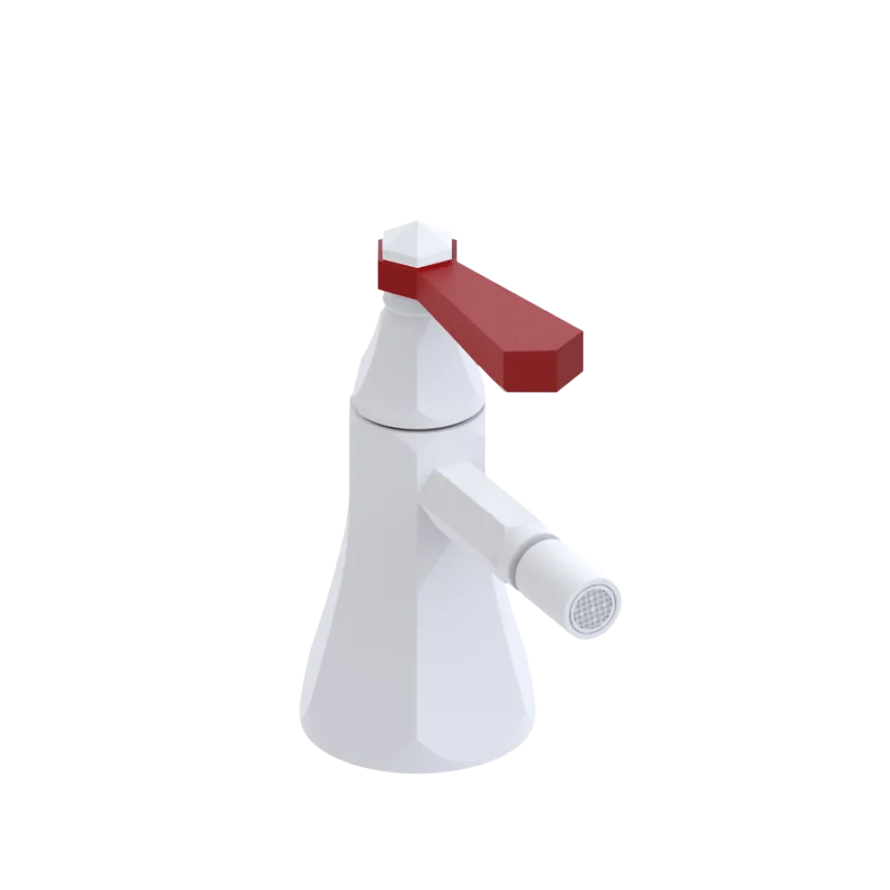 Rubinet Single Control Bidet Fitting (less drain) Matt White
