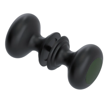 Rubinet Shower Door Knob (set) Matt Black