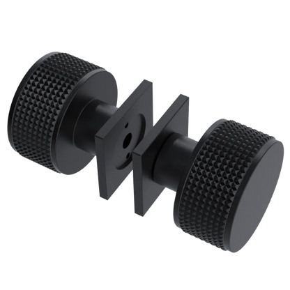Rubinet Shower Door Knob (set) Matt Black