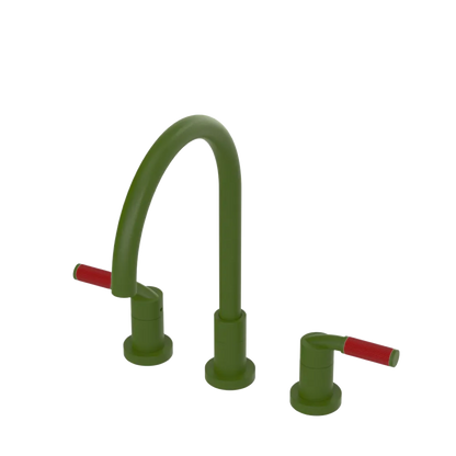 Rubinet Widespread Kitchen Set Green Envy