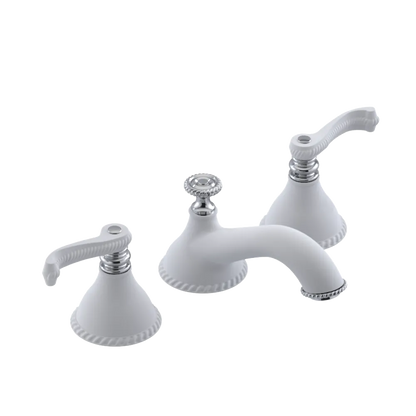 Rubinet Widespread Lav. Set. (less drain) Matt White