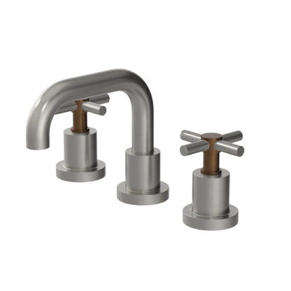 Rubinet Widespread Lav. Set. (less drain) Satin Nickel