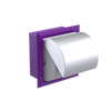 Rubinet RECESSED TOILET PAPER HOLDER Purple Haze