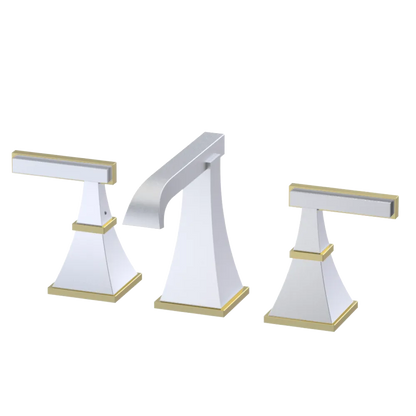 Rubinet Widespread Lav. Set. (less drain) Satin Chrome