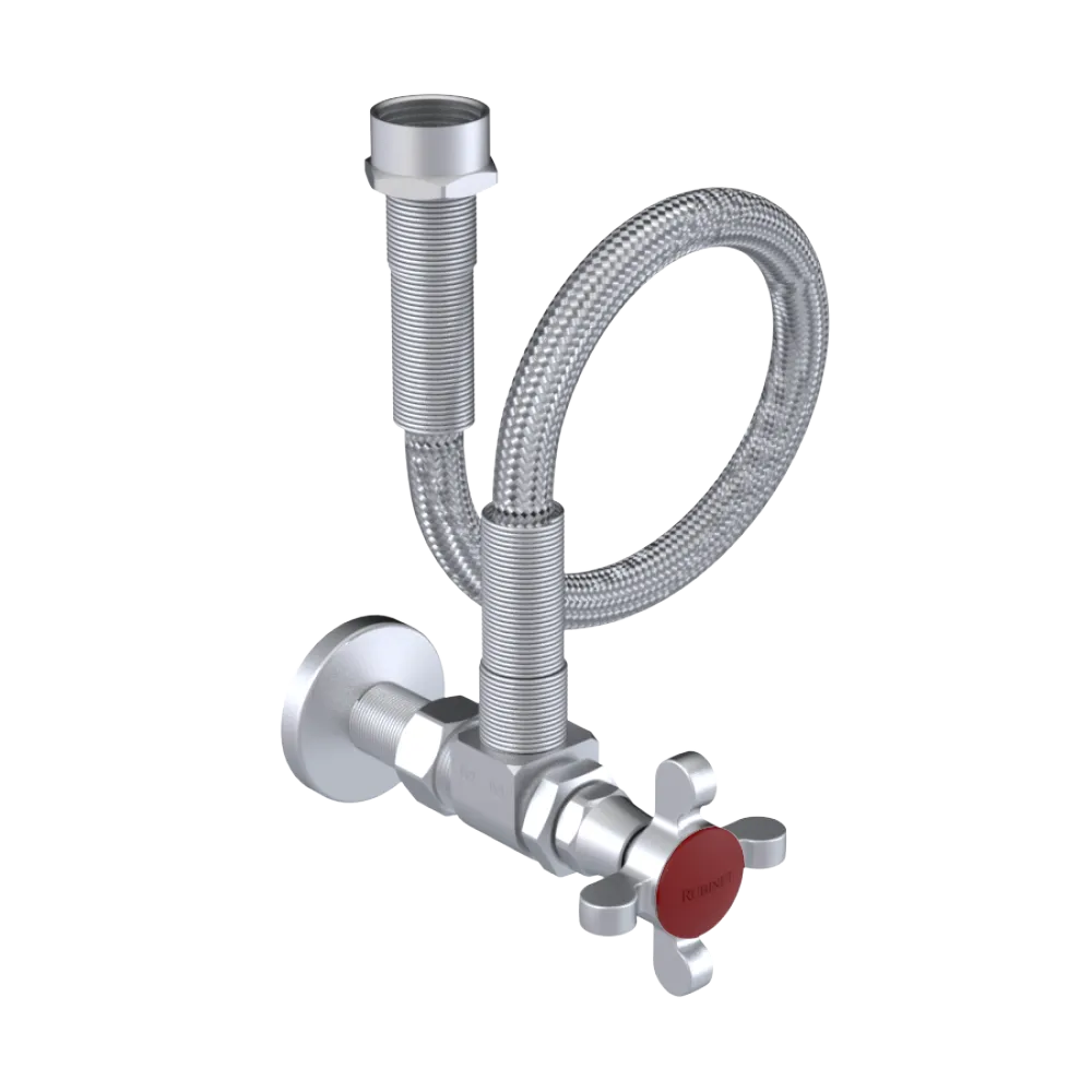 Rubinet Exposed Supply Kit (classic) Satin Chrome